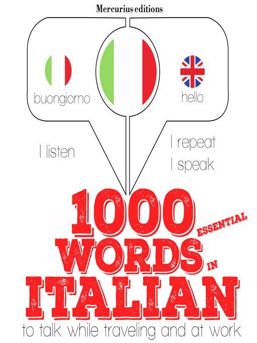 Title details for 1000 essential words in Italian by JM Gardner - Wait list